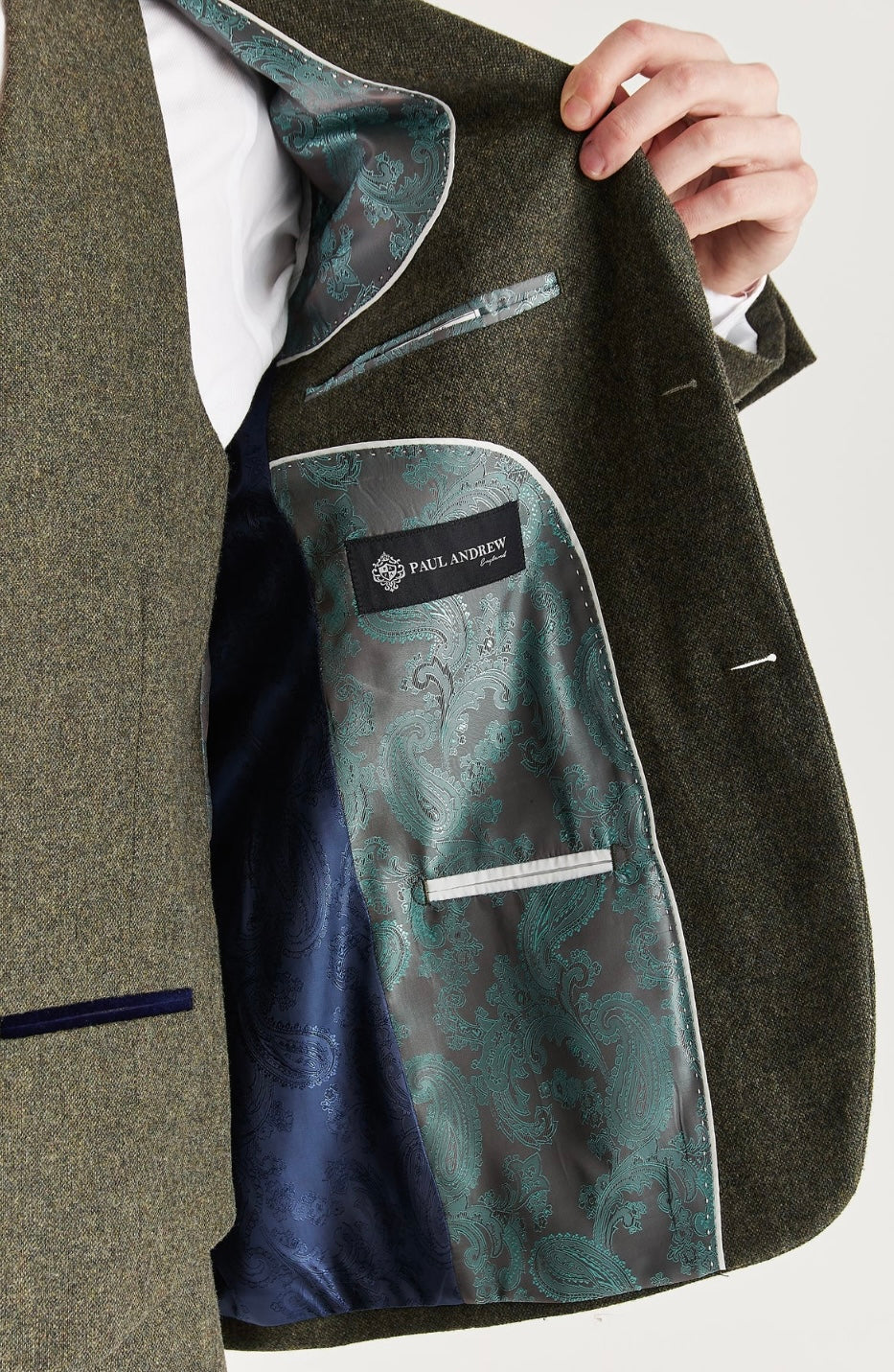 Oscar Green Tweed Three-Piece Suit
