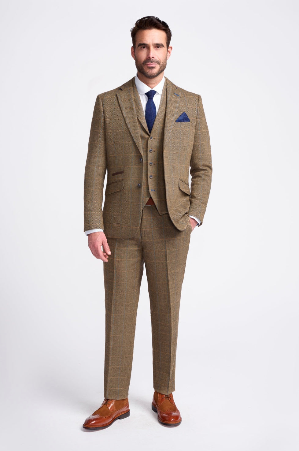 Albert Brown Three-Piece Suit