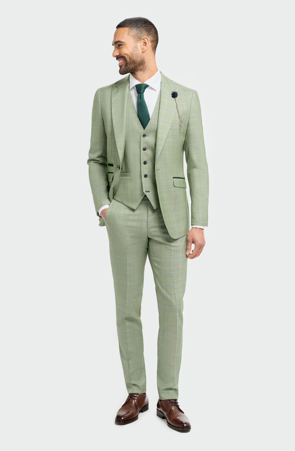Caridi Sage Three-Piece Suit