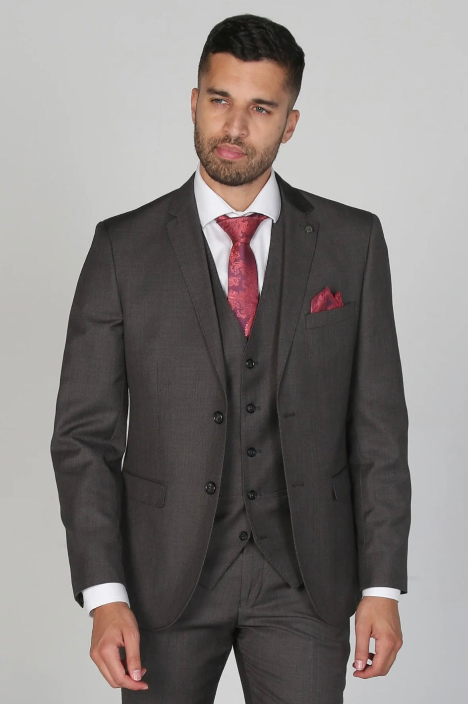 Charle's Charcoal Three-Piece Suit