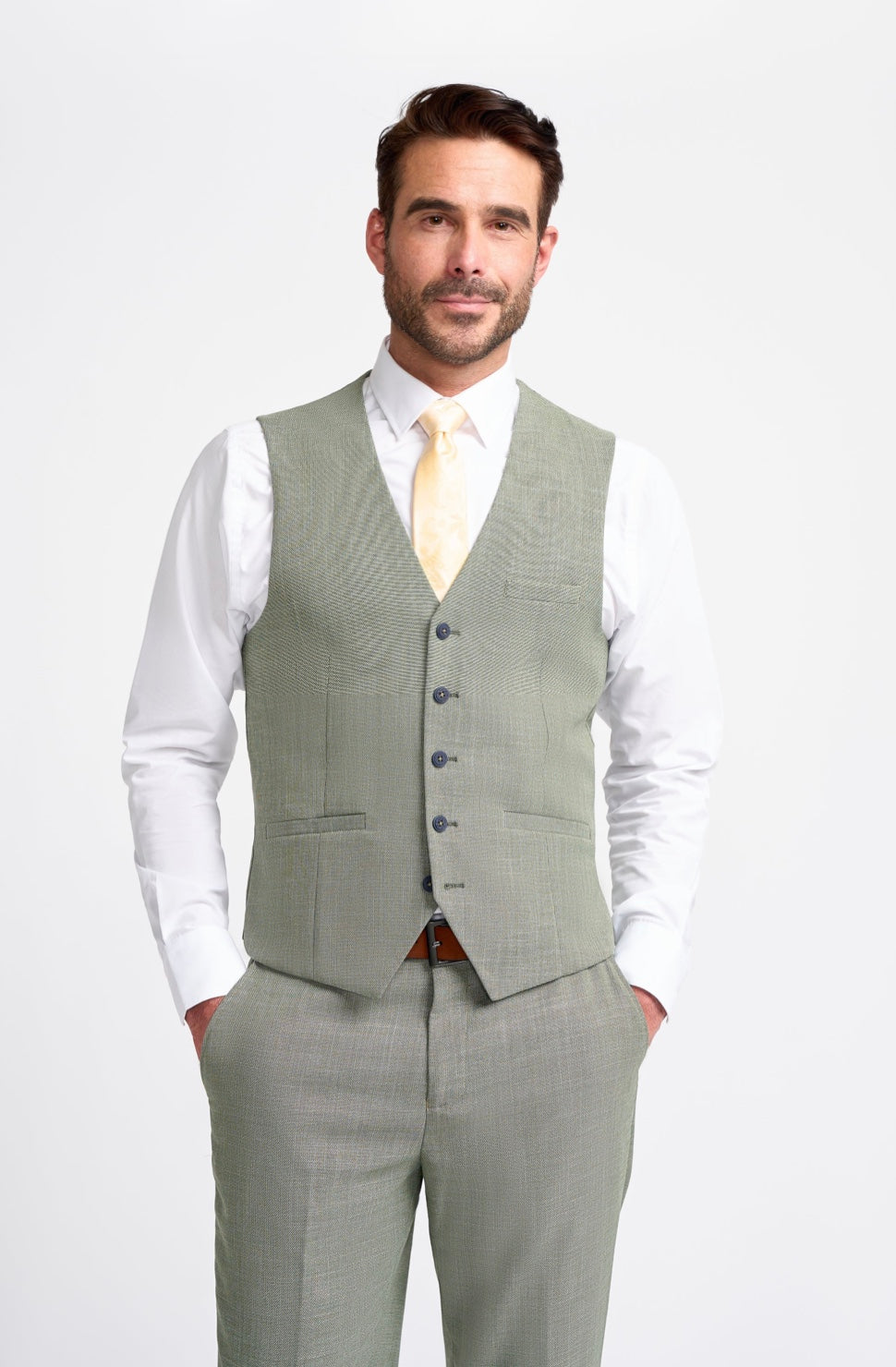 Miami Sage Three-Piece Suit