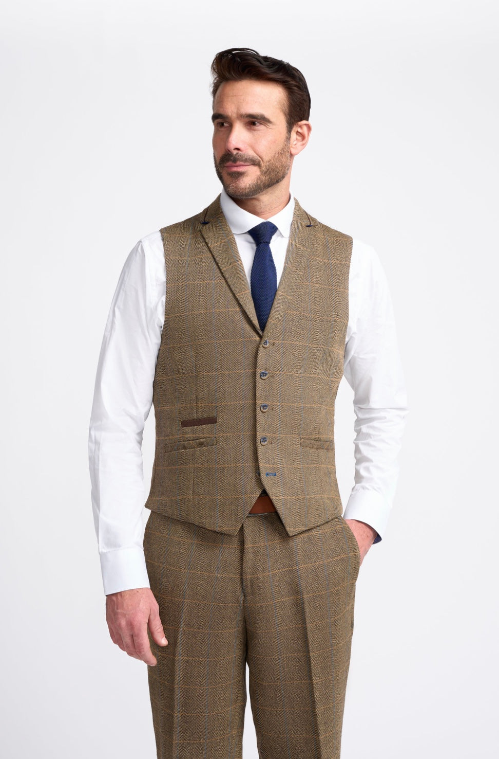 Albert Brown Three-Piece Suit