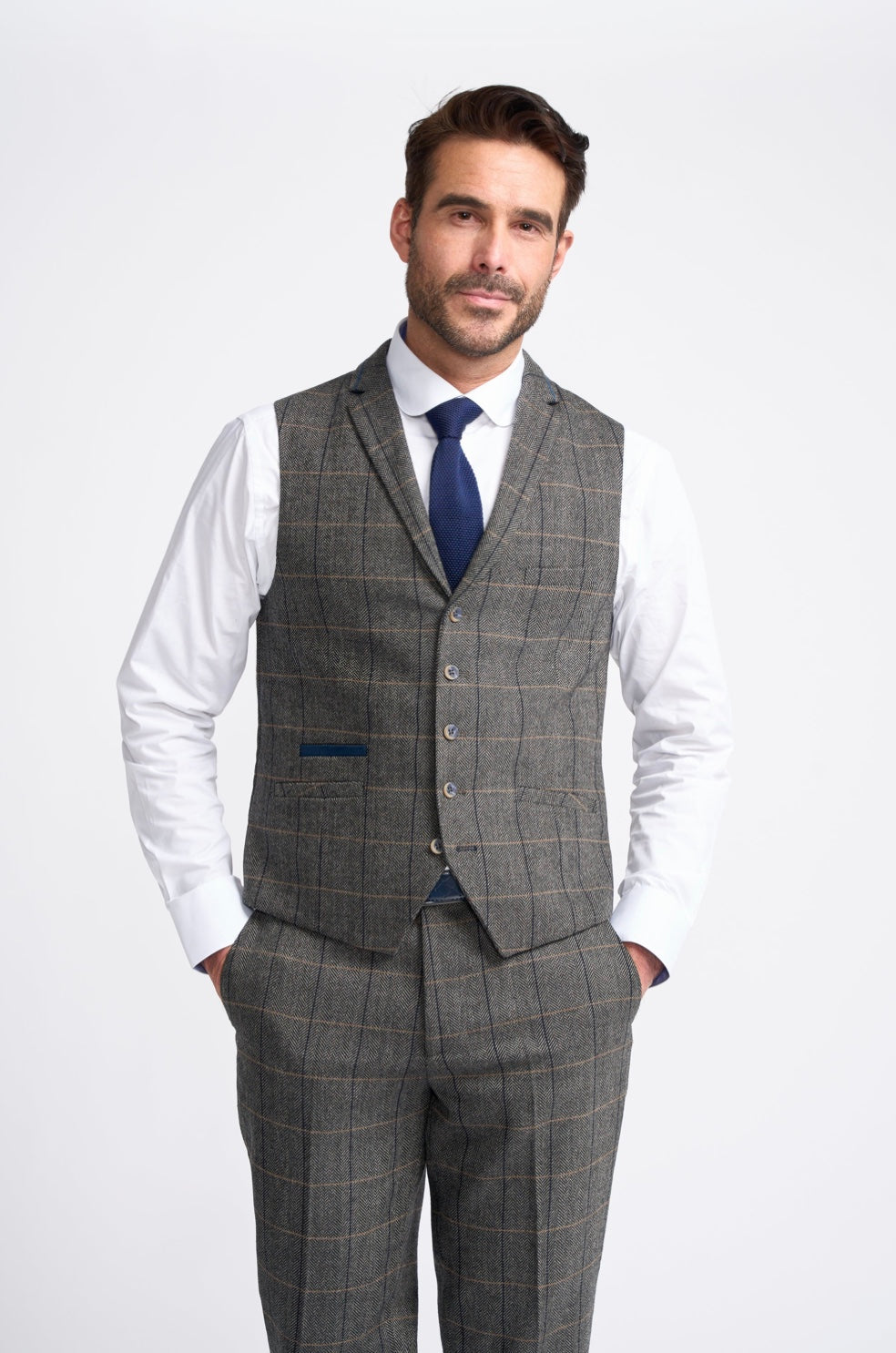 Albert Grey Three-Piece Suit