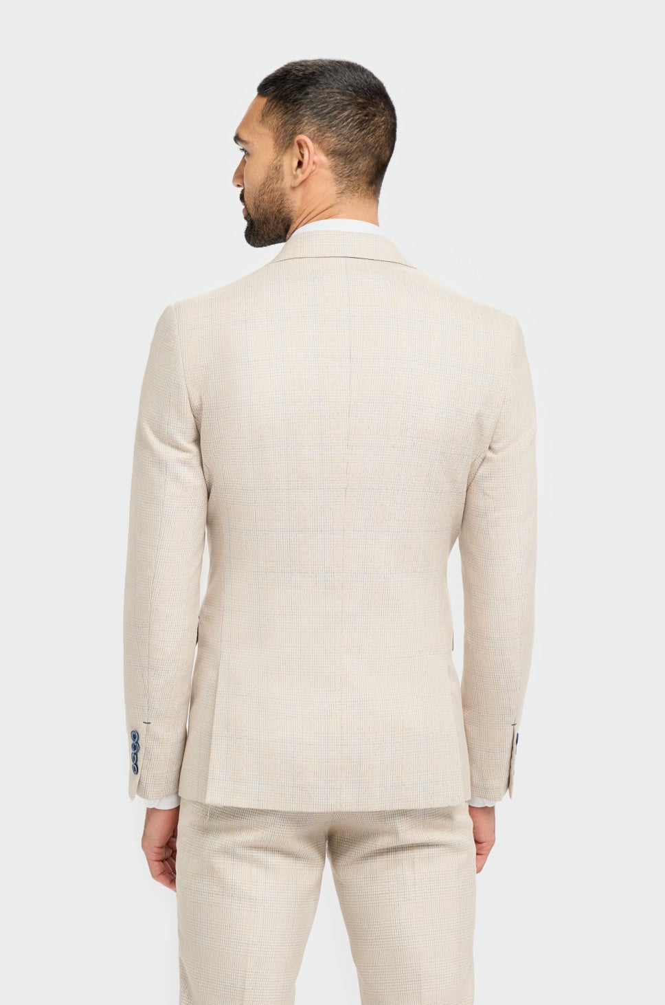 Caridi Beige Three-Piece Suit