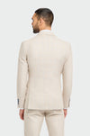 Caridi Beige Three-Piece Suit