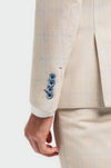 Caridi Beige Three-Piece Suit