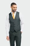 Caridi Olive Three-Piece Suit