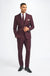 Caridi Wine Three-Piece Suit