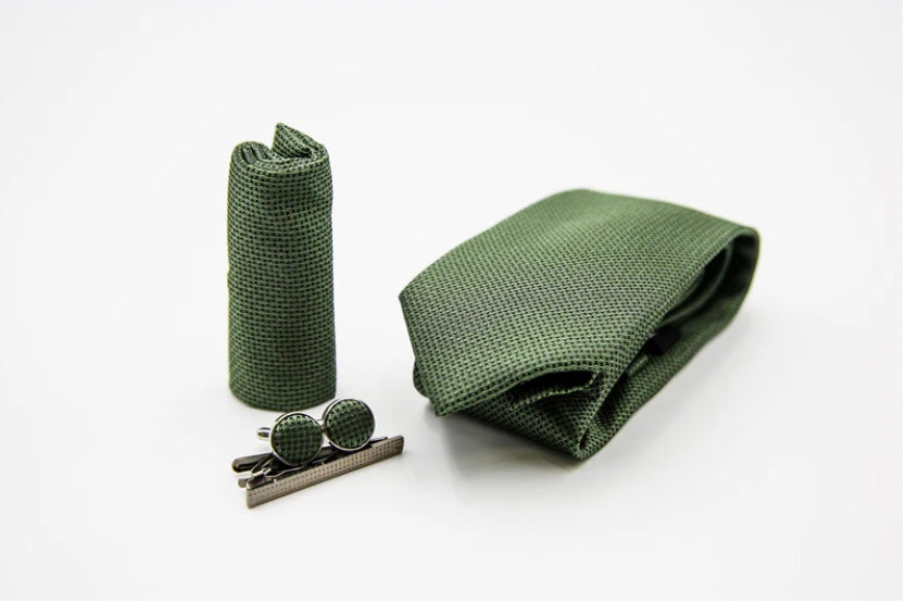 Paul Andrew - Green Textured Tie Set