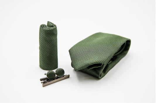 Paul Andrew - Green Textured Tie Set