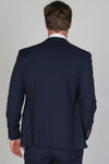 Mayfair Navy Textured Three Piece Suit