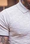 Cavani - Textured Polo Shirt - Grey
